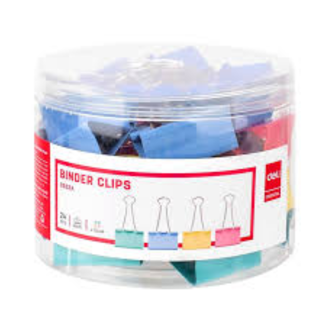 DELI COLOR BINDER CLIP 41MM